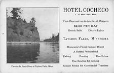 Rare Postcard Hotel Cocheco Taylor Falls Minnesota St Croix River  picture