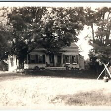 c1920s Lovely House Yard RPPC Home Scene Real Photo Postcard Antique A85 picture