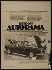 Detroit Autorama Cobo Hall 26th Annual Car Show Vintage Pictorial Article 1978 picture