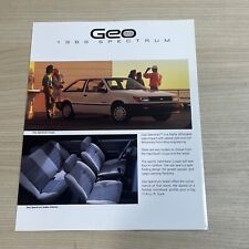 1989 Geo Spectrum Sales Brochure Sheet 1 Page picture