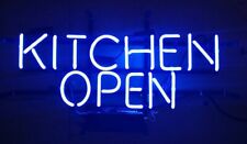 New Kitchen Open Blue Beer Bar Neon Light Sign 24