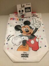 New Disney Mickey Mouse 2 Pack Small 9'' x 7'' Bags picture