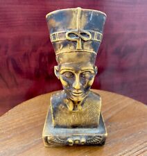 Queen Nefertiti Bust Vintage Egyptian Statue picture