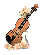 Cosmos SF49015 Fine Porcelain Violin Musical Figurine 8” Tall Titanic Theme Song picture