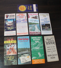 Lot of Vintage Florida Travel Brochures 50s Miami Beach Silver Springs Palatka picture