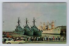 Cleveland OH-Ohio, US Navy Destroyers, Antique, Vintage Postcard picture
