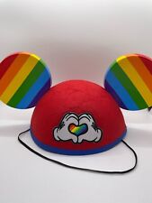2019 Disney Parks Mickey Mouse Ear Hat Rainbow Gay Day LGBTQ Pride Love Heart picture