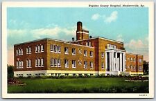 Vtg Madisonville Kentucky KY Hopkins County Hospital 1930s View Linen Postcard picture