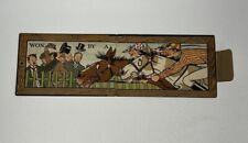 Vintage Rare 1907 Mechanical Post Card, Won By A Neck, Horse Racing, Posted 1909 picture