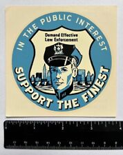 Vintage Original Support the Finest Law Enforcement Decal - NYPD picture