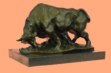 Modern Abstract Charging Bull By Milo Figure Hot Cast L Bronze Sculpture Statue picture
