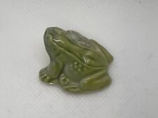 Wade Whimsies Red Rose Tea Figurine England Light Green Frog Vintage 70’s picture