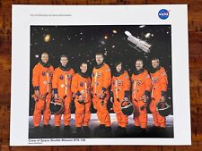 CREW OF SPACE SHUTTLE MISSION STS-125 - HUBBLE 2008 NASA 8x10 COLOR PHOTO picture