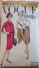 Vogue Special Design Pattern Size 14 Bust 34 Hip 36 Suit & Blouse S-4923  1958  picture