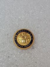 Masonic Pin 1/10 10kt Gold 50 Year Member New Jersey F & AM Award Vintage picture