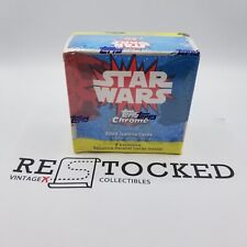 2022 Topps Chrome Star Wars Sapphire Edition Factory Sealed Box Center Creased picture
