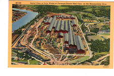 Linen Postcard: Irvin Works Carnegie-Illinois Steel Corp., Monongahela River, PA picture