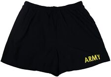 NEW MEDIUM - Men's APFU Shorts Army Black Gold PT Physical Fitness Shorts Trunks picture