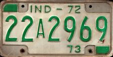 Vintage 1972 INDIANA License Plate - Crafting Birthday MANCAVE slf picture
