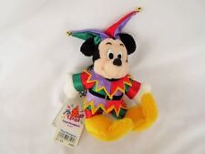 RARE15th ANNIVERSARY YEAR JESTER MICKY MOUSE PLUSH DOLL TOKYO DISNYLAND  picture