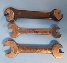 3 Vintage JH Williams Open End Engineers Wrenches #22,524,721 - Made in USA picture