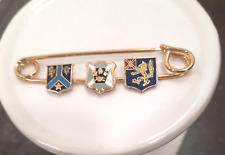 Kilt Pin with Coat Of Arms Vintage Wearable 2.75