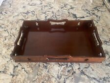 Williamsburg Restoration Virginia Metalcrafters Mahogany Gallery Tray CW120 picture