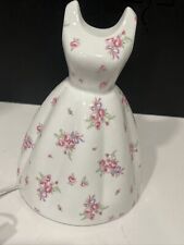 RACHEL  ASHWELL SIMPLY SHABBY CHIC TARGET PINK PORCELAIN ROSE DRESS NIGHT LIGHT picture