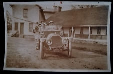 C 1910 Speedwell Auto People in Hats Ohio License Plate RPPC Post Card picture