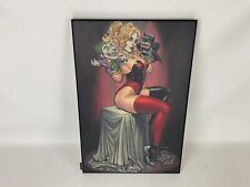 HARLEY QUINN: PUPPET MASTER BY CHAD HARDIN CANVAS SIGNED  picture