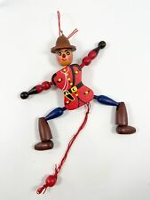 Niagara On the Lake Canada Wooden Jointed Pull String Puppet Toy Ornament 8
