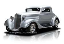 1934 Chevrolet 3-Window Coupe Large Poster sized Photo Print Wall Art 11