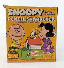Vintage '73 NOS Kenner SNOOPY Battery Powered PENCIL SHARPENER w/ Original Box picture