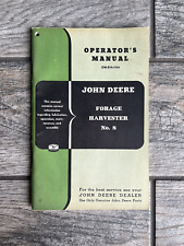 Vintage John Deere Forage Harvester No. 8 Operators Manual picture