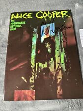 alice cooper signed  Programme picture