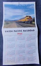 1965 Union Pacific Railroad 12 Month Double Sided Wall Calendar 23