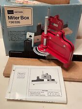 Vintage Sears Craftsman Mitre Box No. 36326 In Original Box With Instructions picture