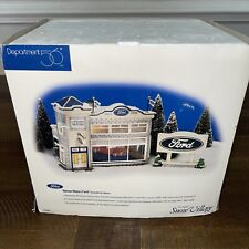 Department 56 Uptown Motors Ford Christmas Village, White - 55941 Retired  picture