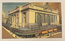 Vintage Linen Postcard, Grand Central Terminal, New York City, NYC, NY picture