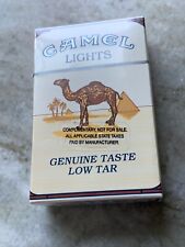 1999 EMPTY CAMEL LIGHTS SMOKES HARD PACK BOX +PLEASURE TO BURN PINUP INSERT picture