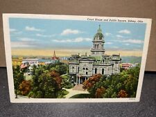 Court House And Public Square, Sidney, Ohio Postcard￼￼ picture
