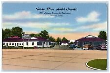 c1940 Tarry More Hotel Courts Restaurant Jackson Mississippi MS Vintage Postcard picture
