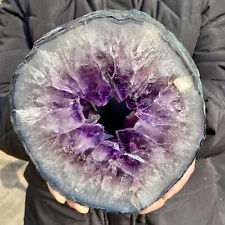 3.96LB Natural Rock Quartz Crystal Amethyst Cluster Druzy Geode Specimen Healing picture