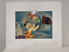 Bill Hanna And Joe Barbera Signed Flintstones Animation Cell Numbered To 300. picture
