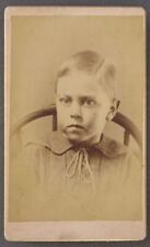 CDV   Young Boy in Chair   on Gold Edged Heavy Pink Card picture
