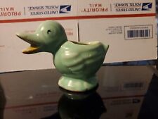 Vintage McCoy Small Green Duck Planter SIGNED NEW YORK 1945 Ceramic Pottery Art picture