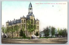 Original Vintage Antique Postcard Sumner County Court House  Wellington Kansas picture