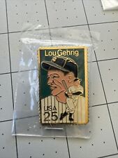 Vintage U.S.A. Lou Gehrig Postal Service 25 Cent Enameled Hat/lapel Pin NOS picture