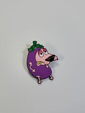 Courage the Cowardly Dog Dressed as an Eggplant Lapel Pin picture