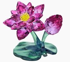 Swarovski Lotus Waterlily Flower Crystal Figurine #5275716 New in Box $449 picture